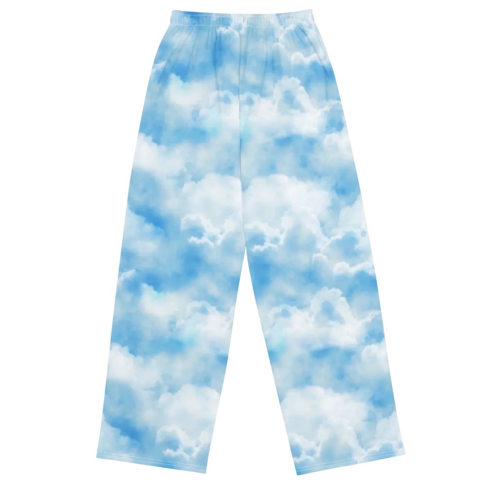 Clouds Unisex Wide-Leg Pants product image (7)