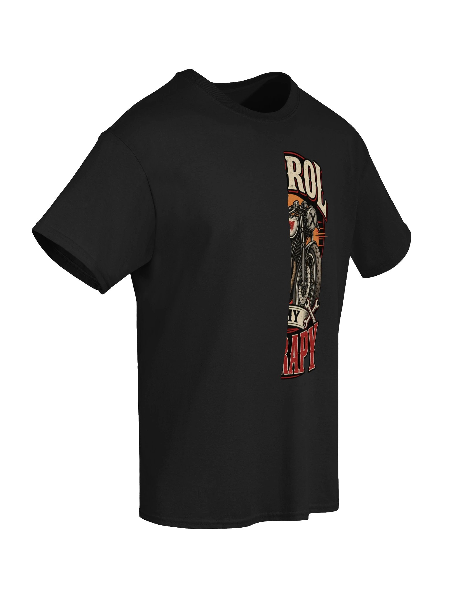 Petrol Is My Therapy Vintage Café Racer T-Shirt product image (6)