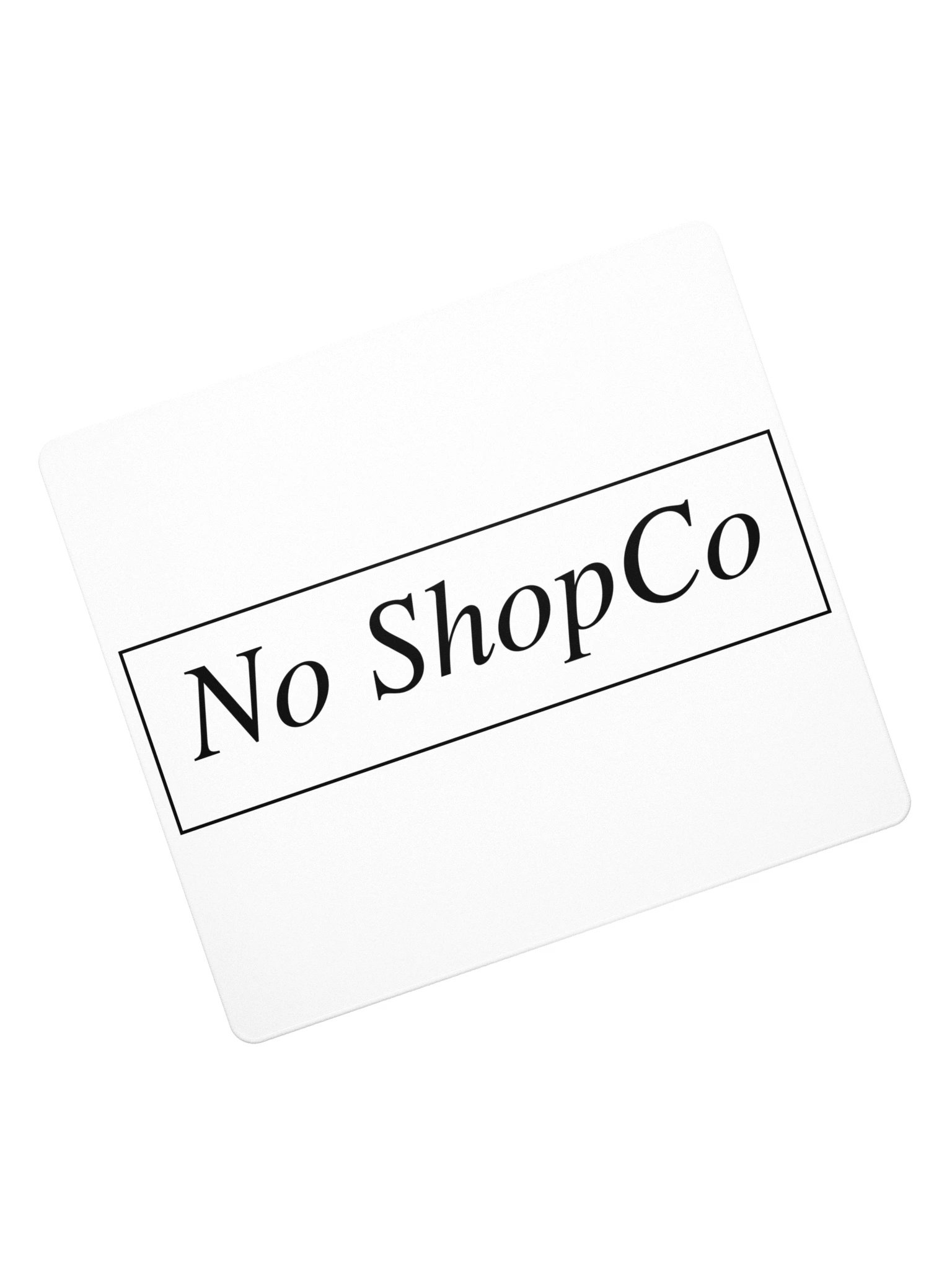 No ShopCo Gaming Mouse Pad - Black on White product image (7)