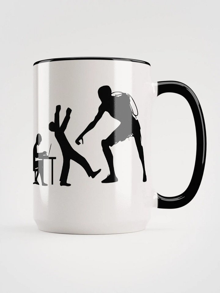 Devolution of Man, 15 oz Accent Ceramic Mug product image (1)