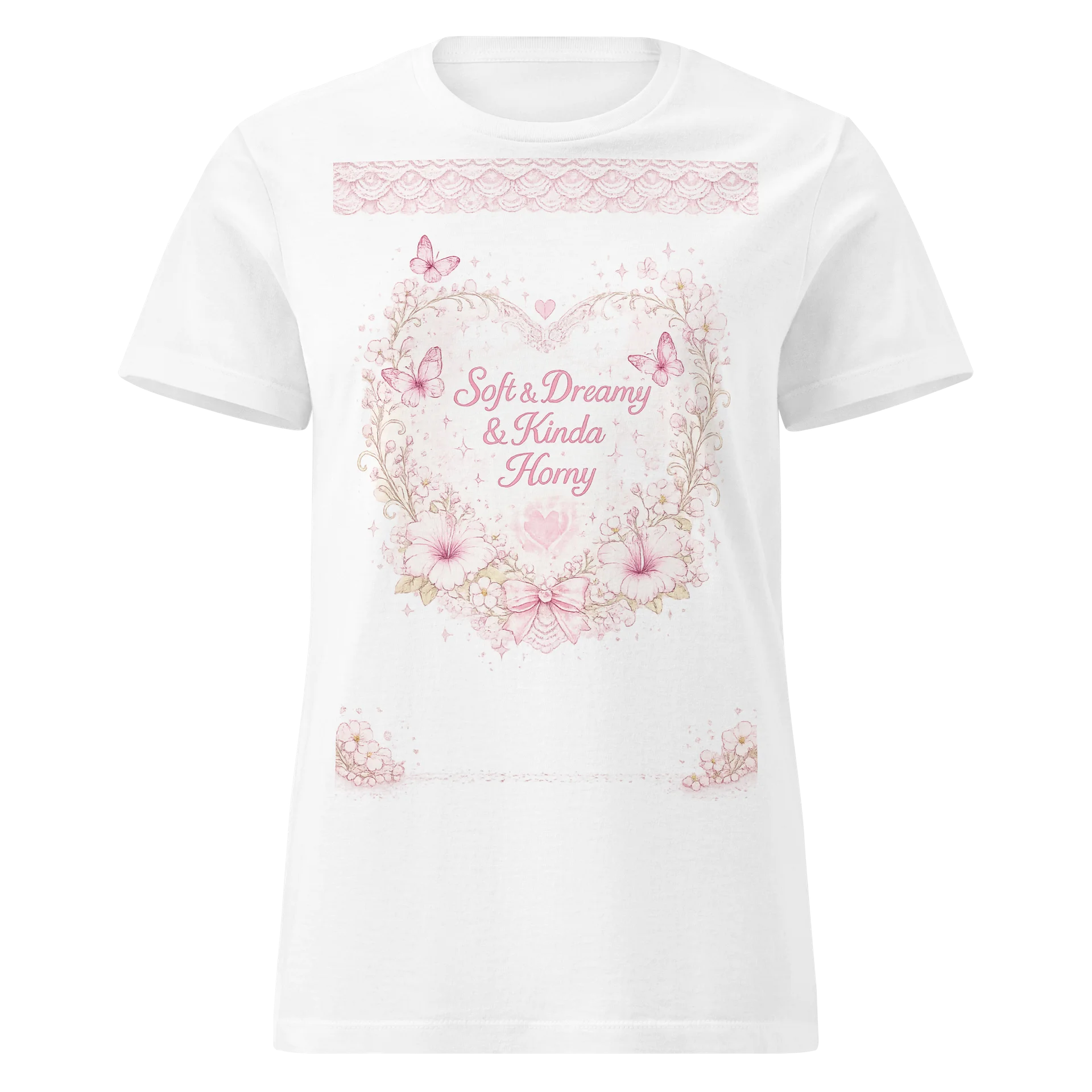 Pink Flutter Dreams Crop Tee ✨ product image (1)