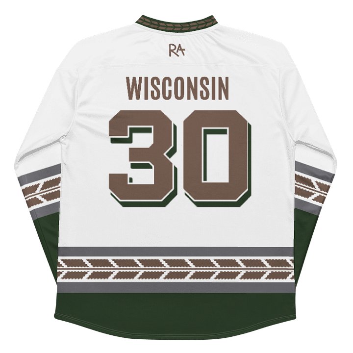 Wisconsin Barley - White Hockey Jersey product image (2)