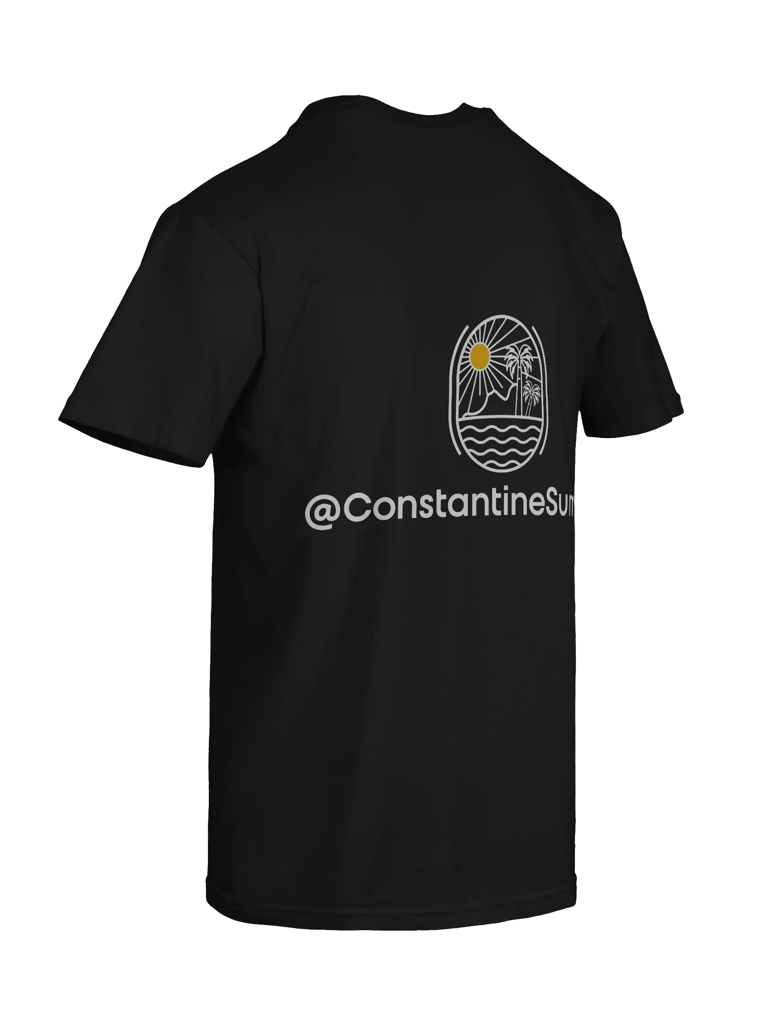 @CONSTANTINESUMMER: TROPICAL SUNSET VIBE T-SHIRT by Comfort Colors (black) product image (10)