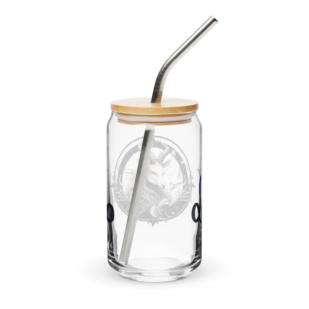 Capricorn Zodiac Glass Can Sipper product image (3)
