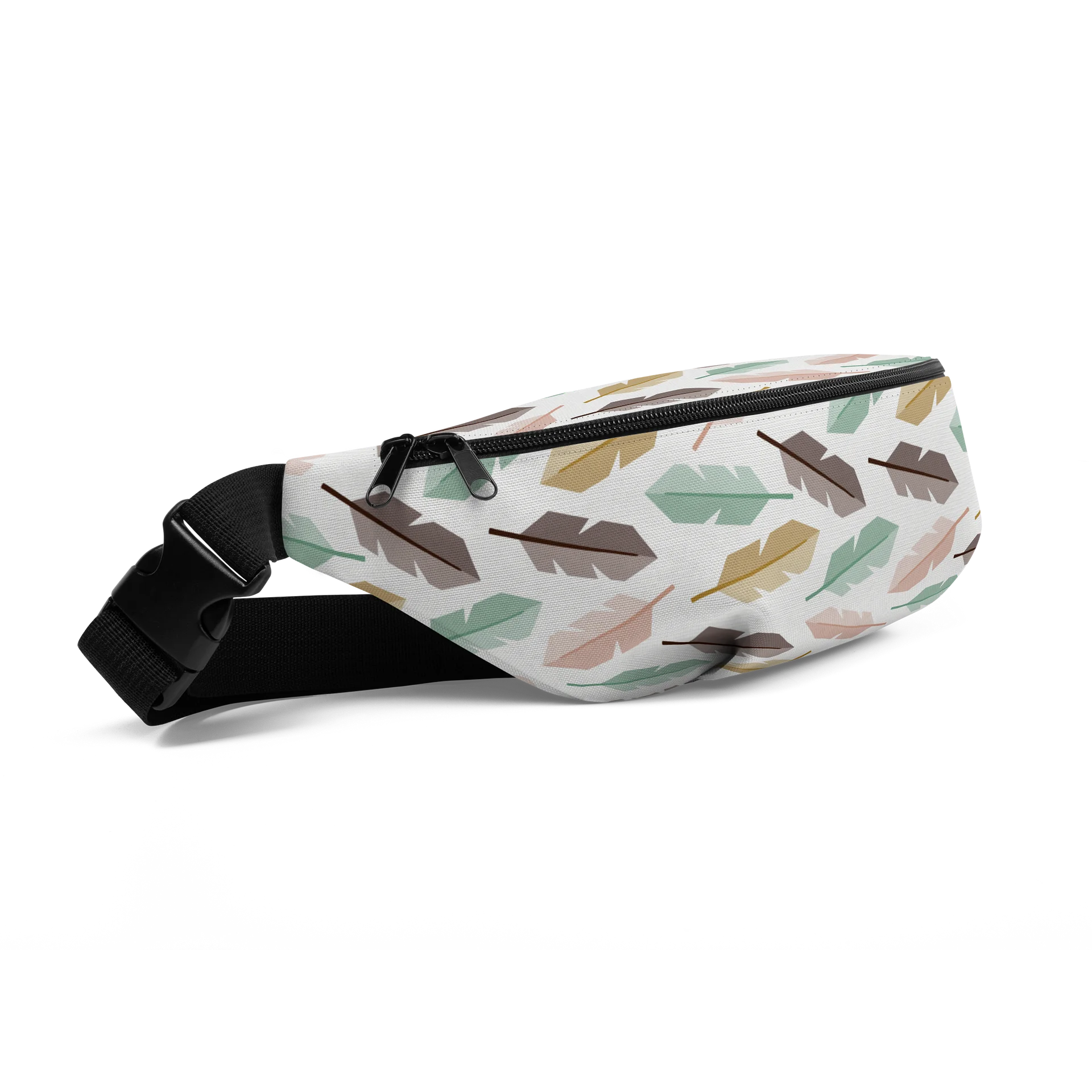 Mid-Century Modern Feathers All-Over Fanny Pack product image (2)