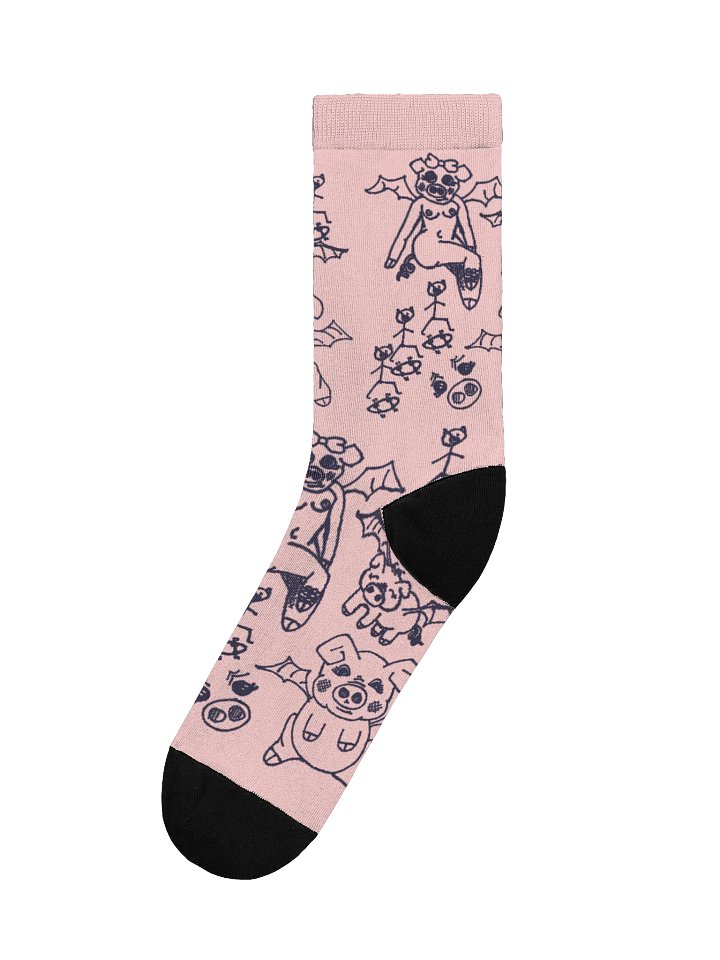 Pig Bat Girl Socks product image (1)