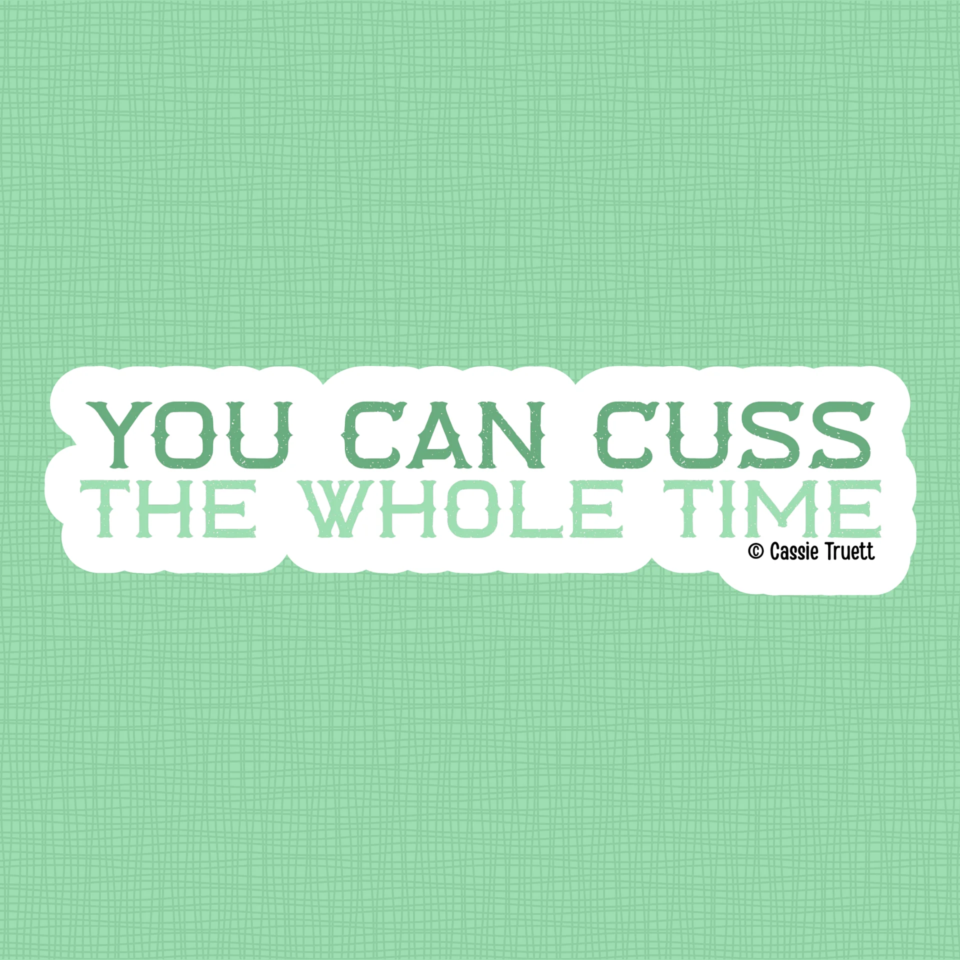 Whittaker Family Motto Sticker - KUD Edition product image (1)