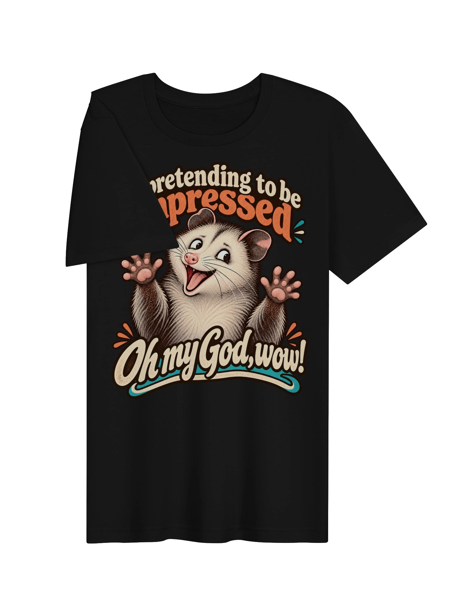 Oh My God, Wow! – Funny Possum Graphic Tee product image (3)