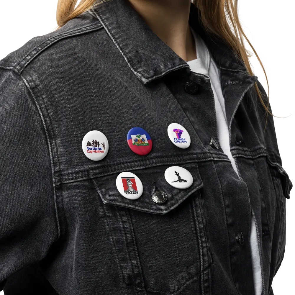 Haiti Emblems Pin Buttons Set product image (12)