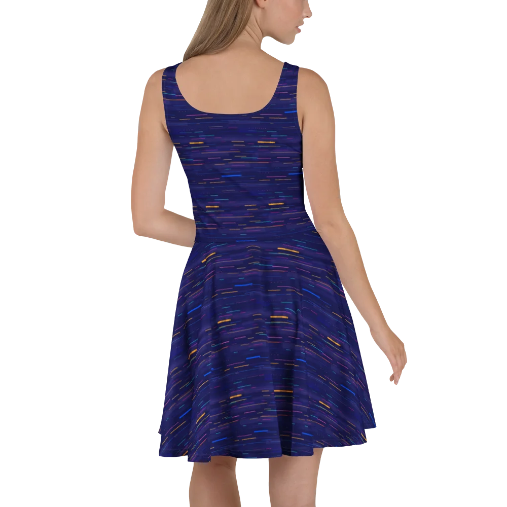 Colorful City Street Lights Women's Skater Dress product image (4)