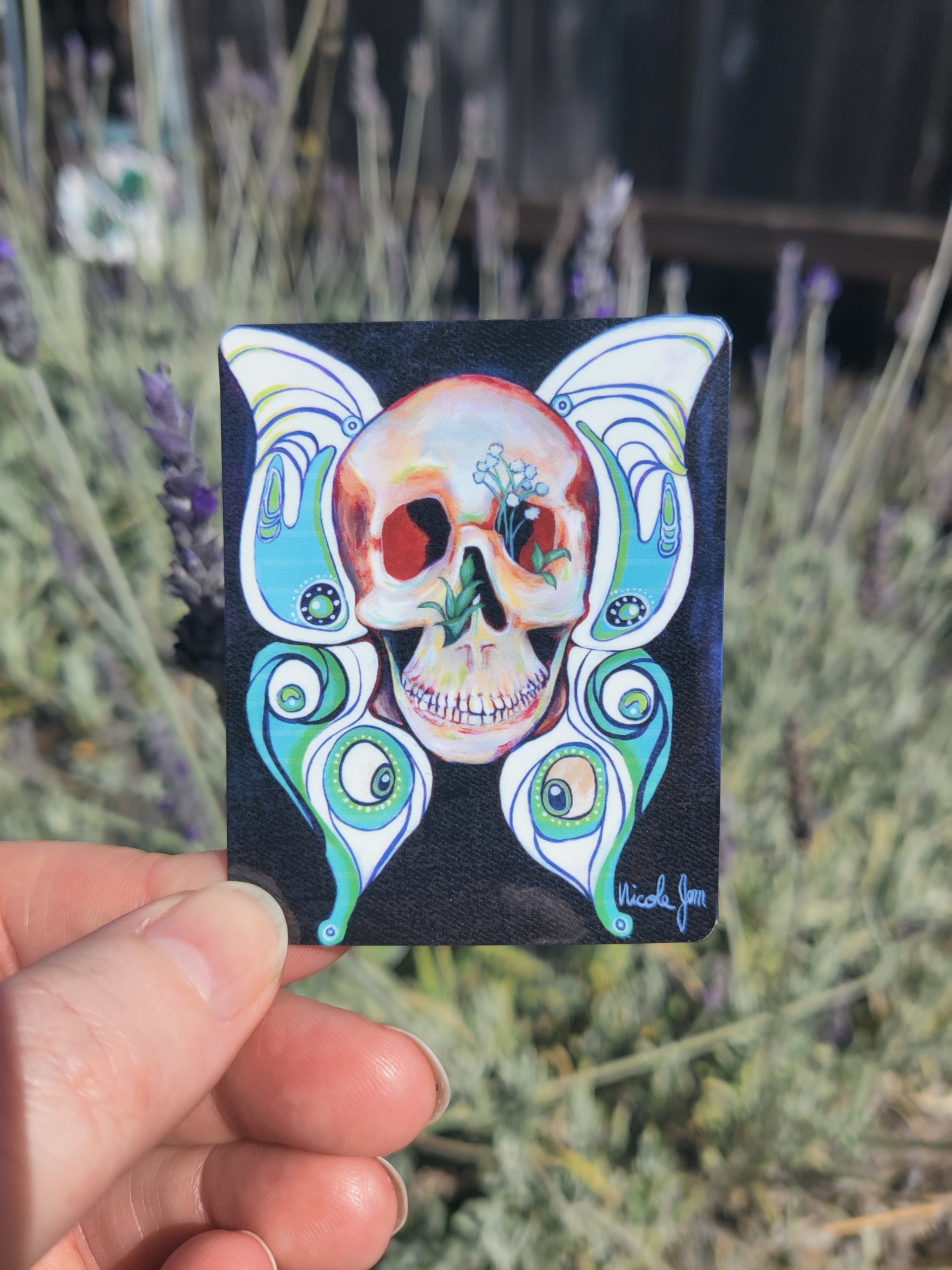 Butterfly Skull Sticker product image (1)