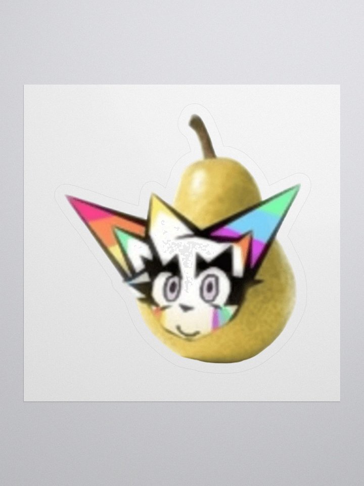 glitter pear sticker product image (1)