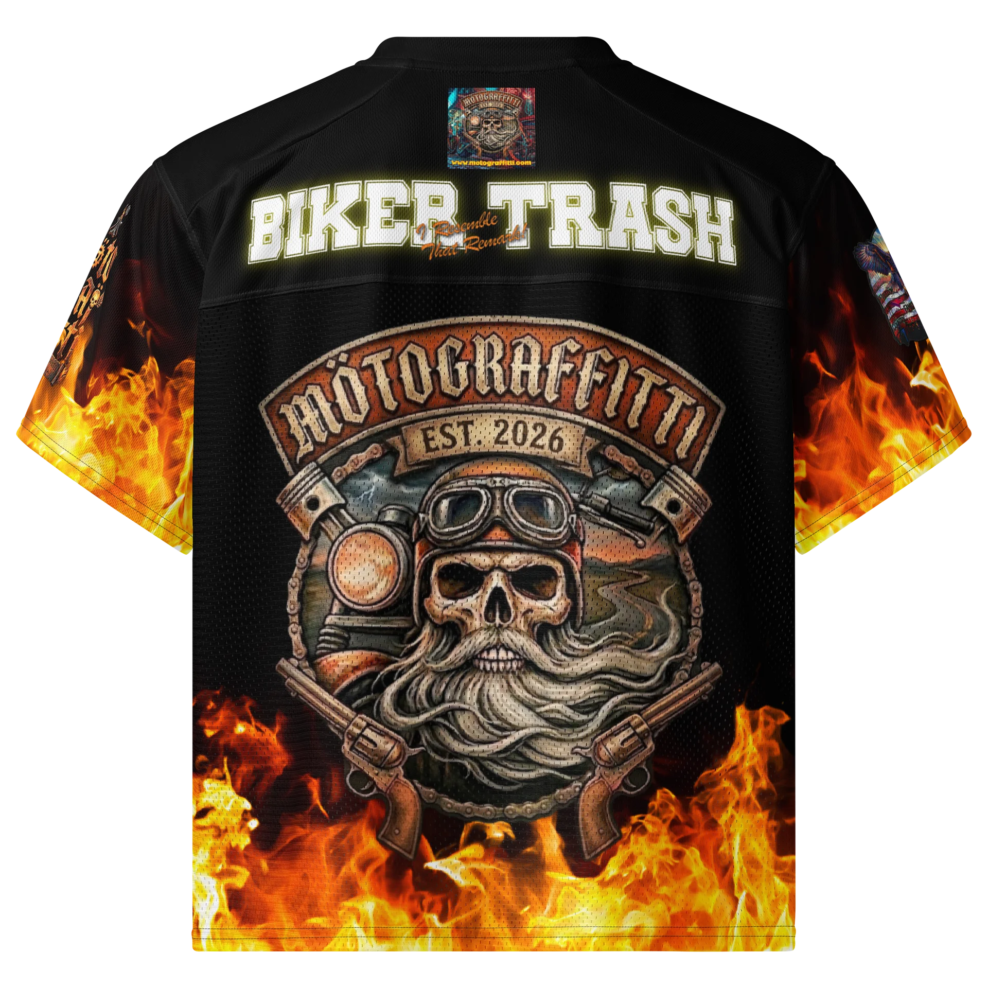 MötoGraffitti MotoMan Football Jersey product image (2)