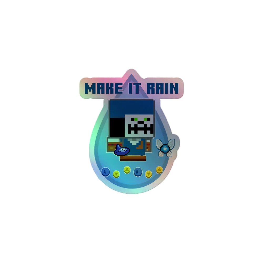 Aggro - Make It Rain - Holographic Sticker product image (1)