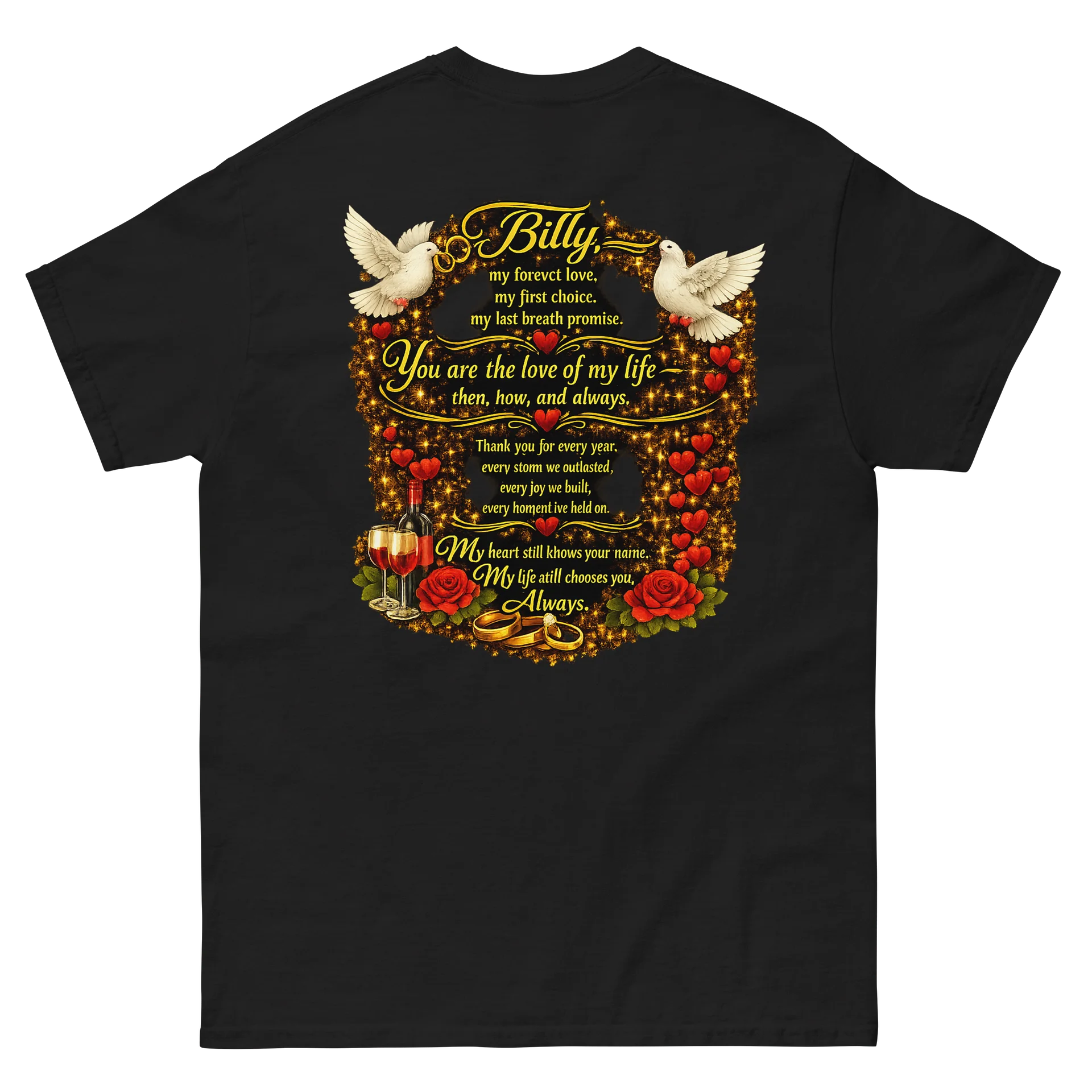 Romantic Lovebirds T-Shirt product image (7)