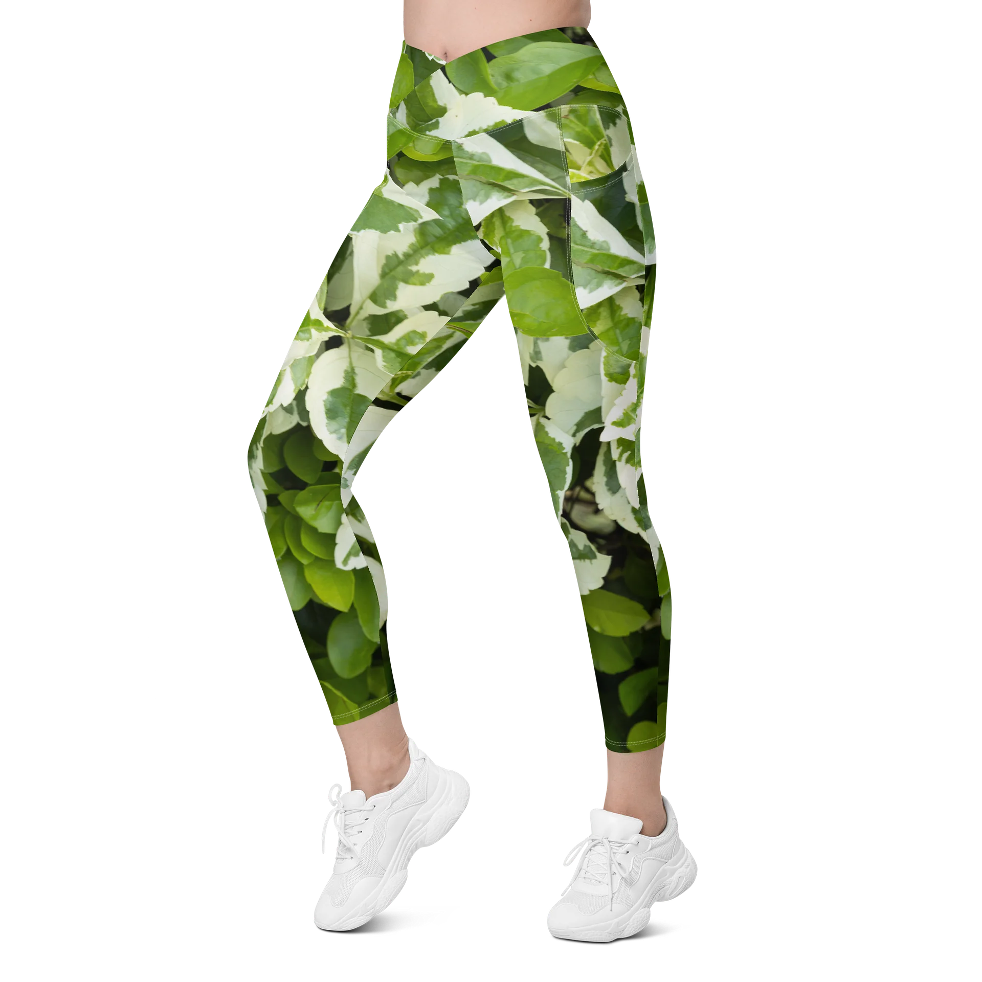 Moss & Parch All-Over Print Crossover Leggings with Pockets product image (6)