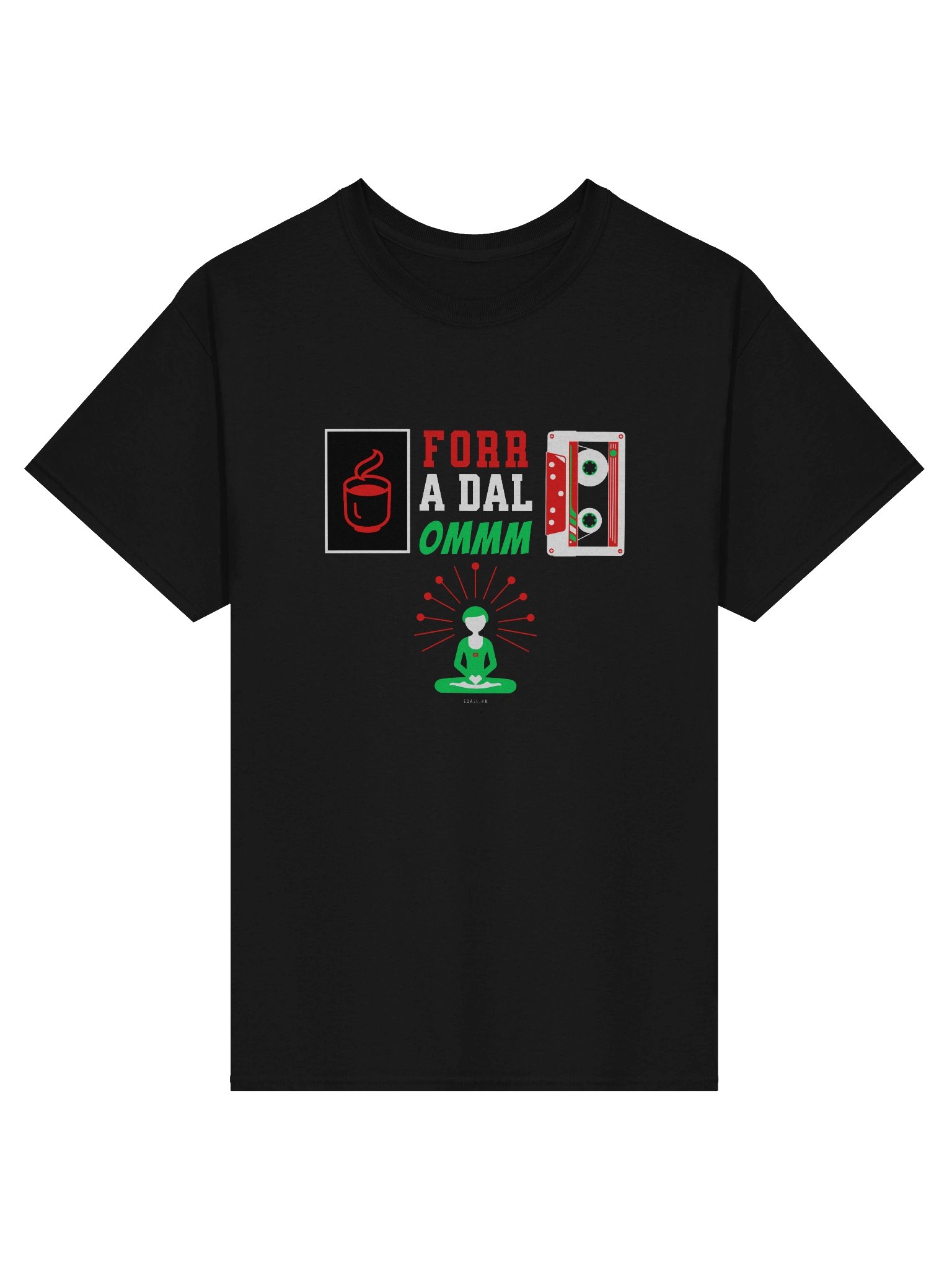 Forr A Dal Ommm Unisex 100% Pamut Gildan Dizájn_EQALL.hu® Originals_Piros / Fehér / Zöld product image (3)