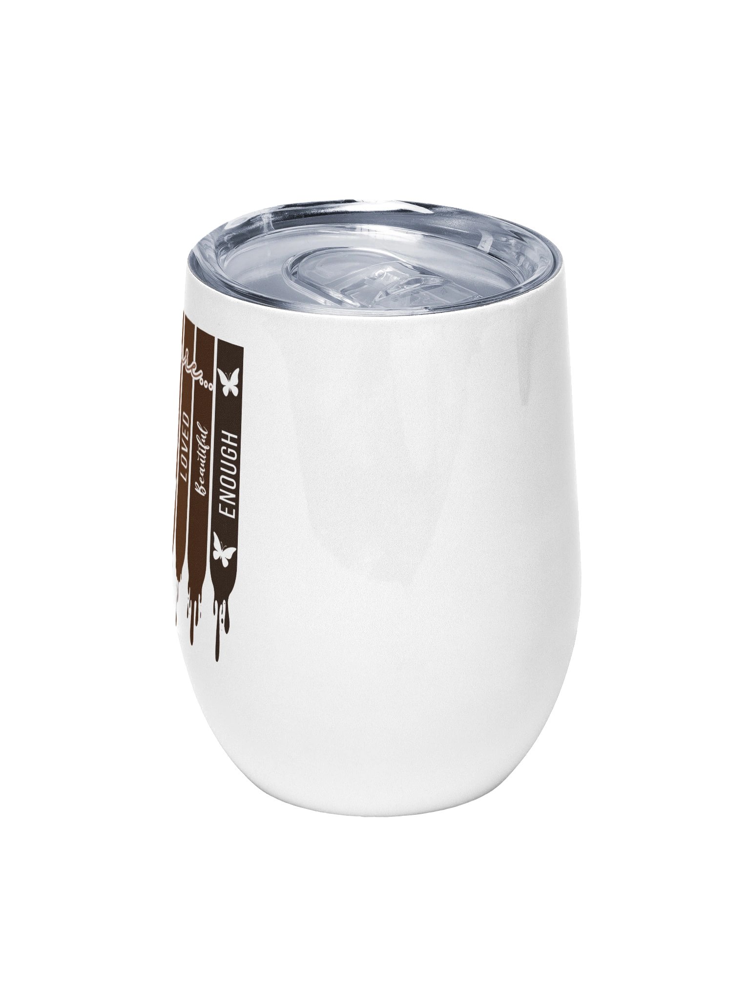 Melanin Stripes Inspirational Wine Tumbler for African American Black Women product image (5)