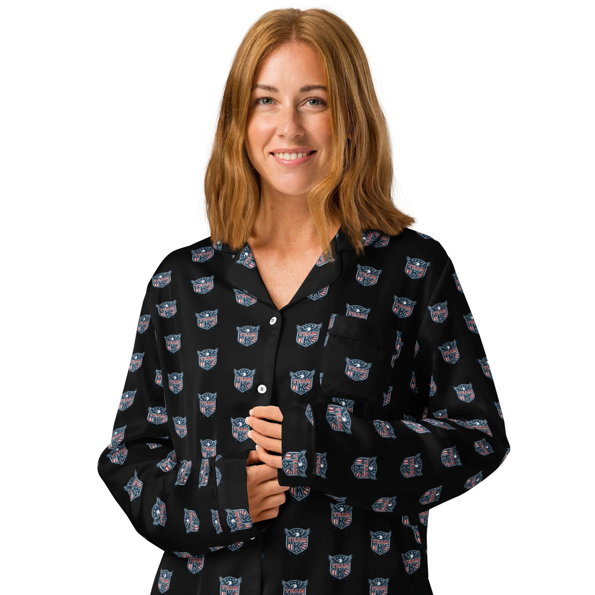 Team K USA Women's Long Sleeve Pajama Top product image (3)