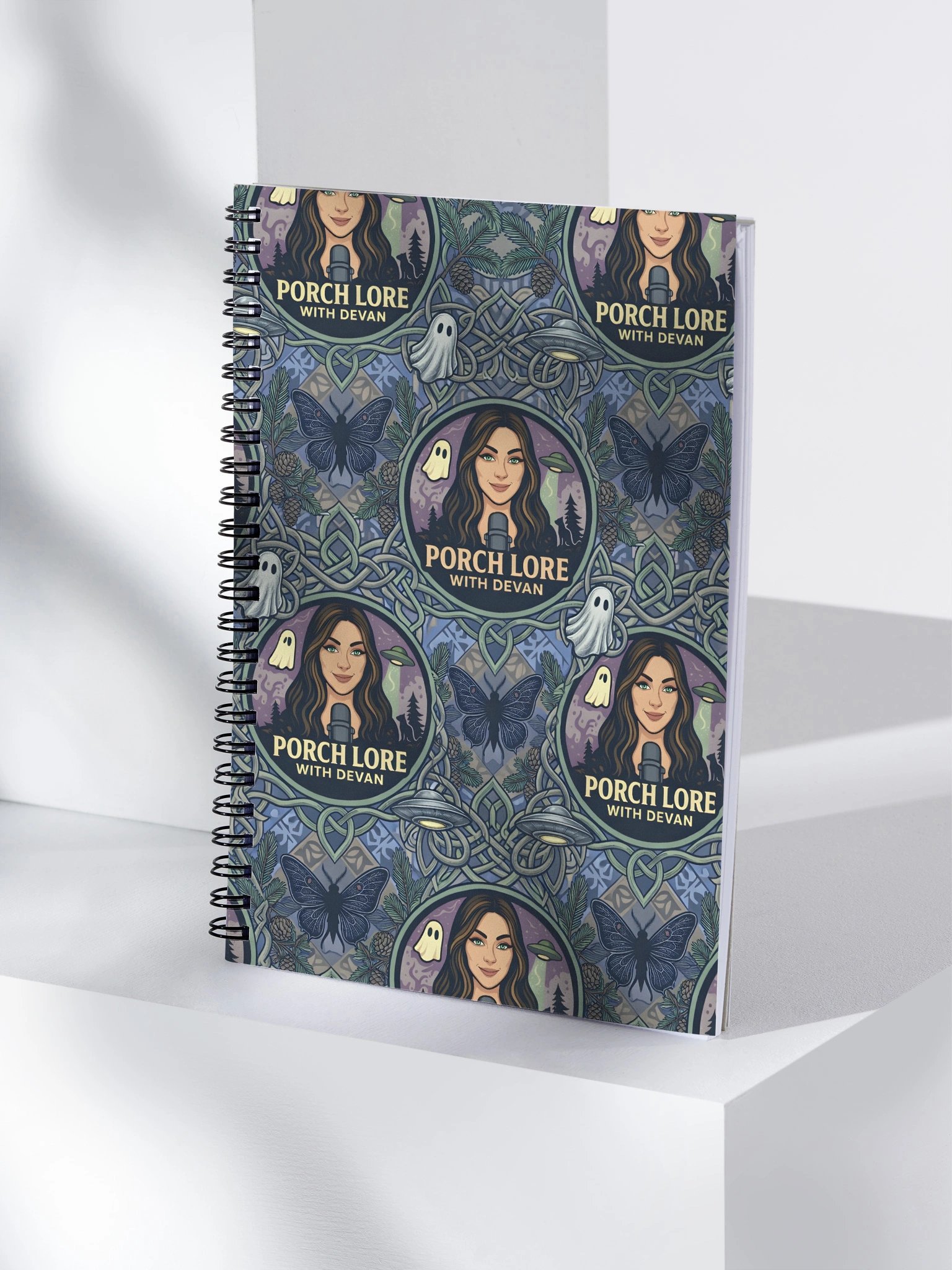 PORCH LORE DEVAN PERIWINKLE MOTH NOTEBOOK product image (4)