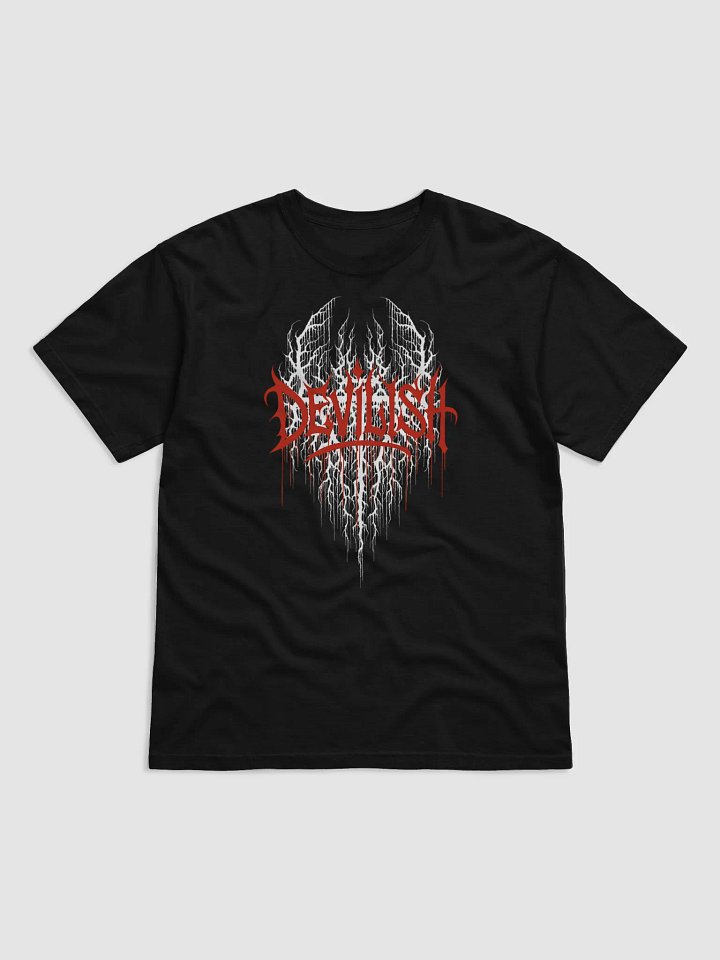 Devilish Graphic Grunge Tee - Blood Red product image (2)