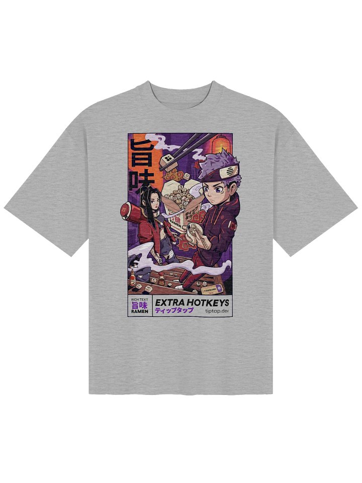 Rich Text Ramen T-Shirt – Oversized Fit product image (1)