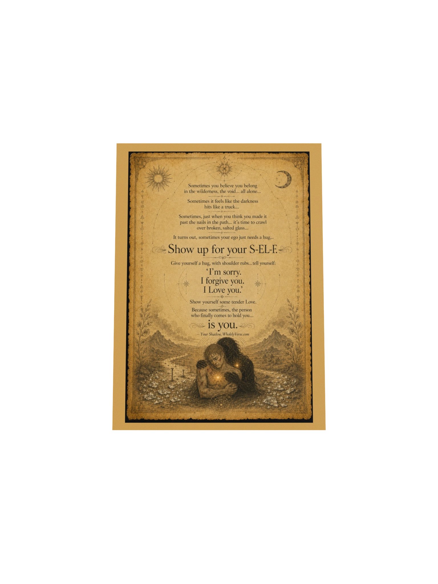 Show Up for Your S-EL-F — Shadow Work and Self-Love Art Print product image (28)