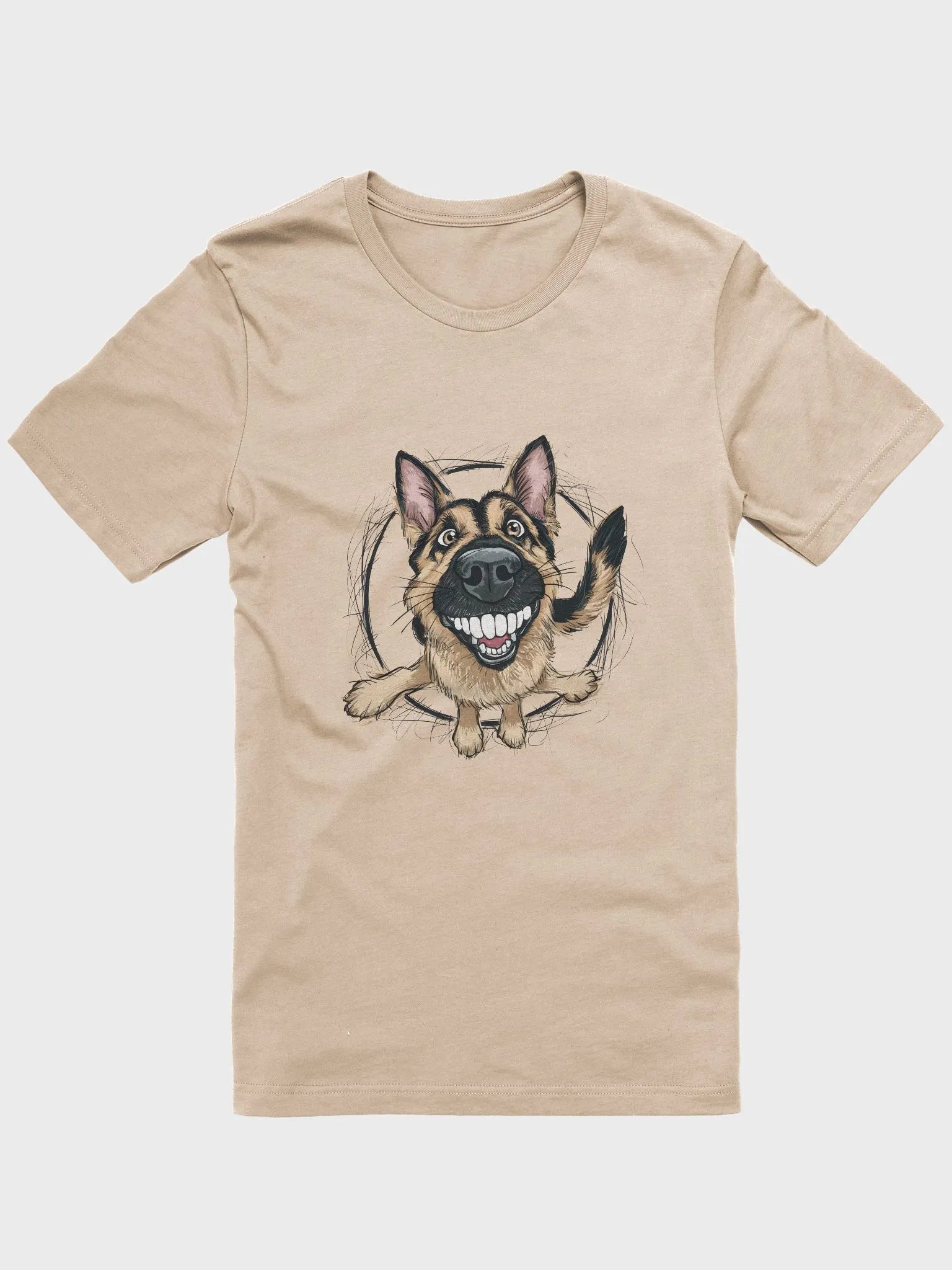 German Shepherd scribble drawing product image (1)