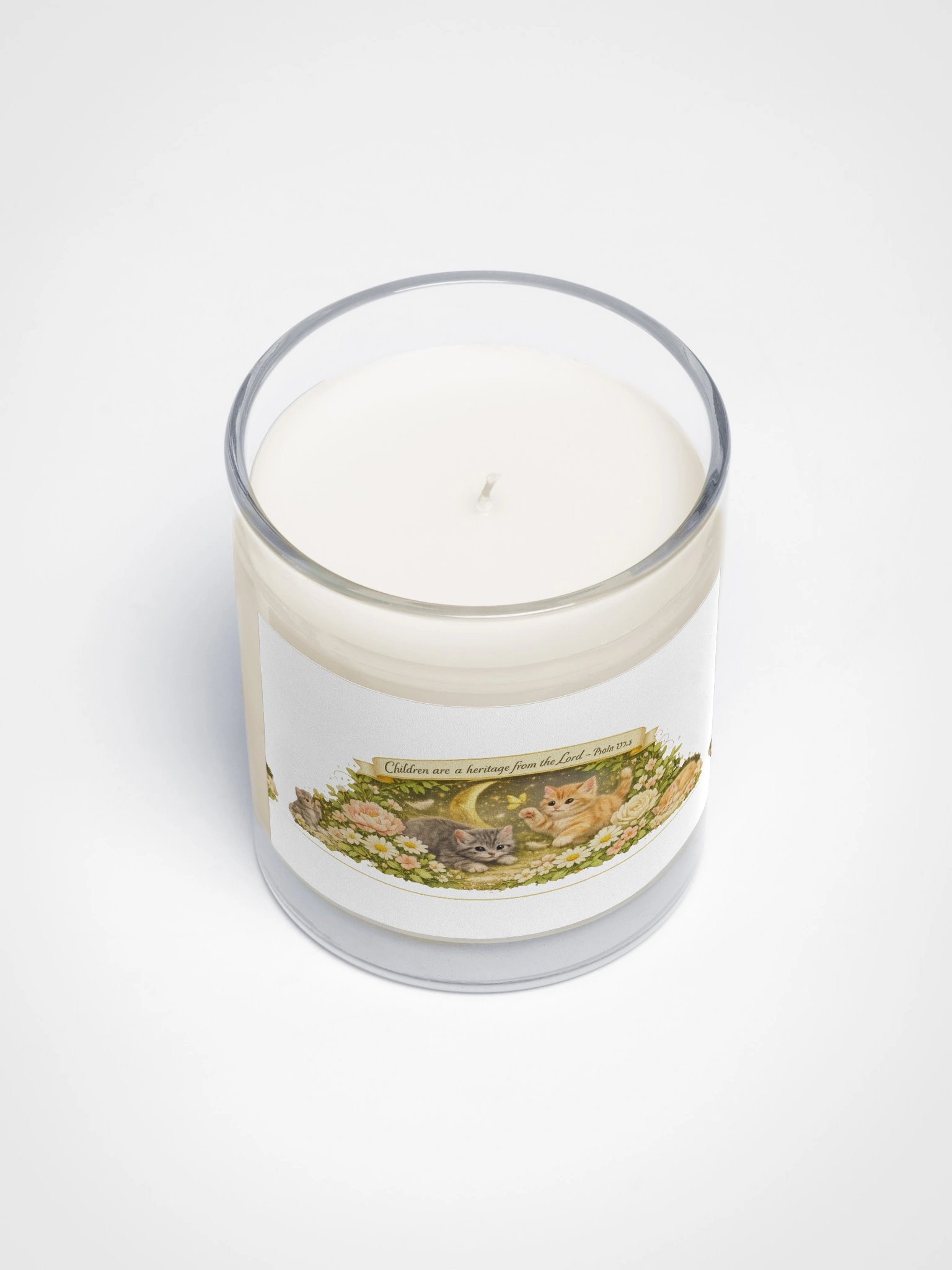 Psalm 127:3 Kittens & Flowers Candle collection product image (3)