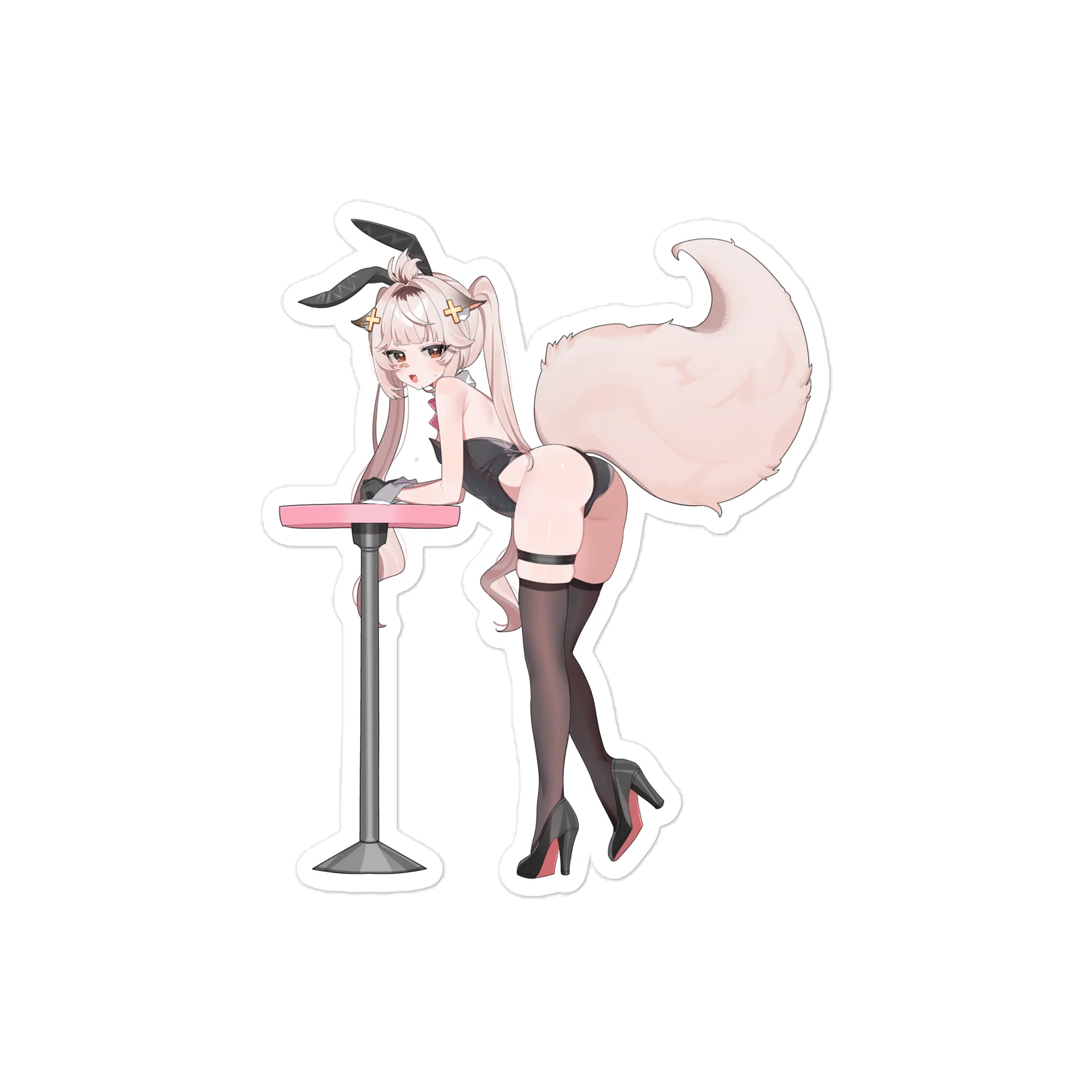 Cutie Bunny Vinyl Decal Sticker product image (1)