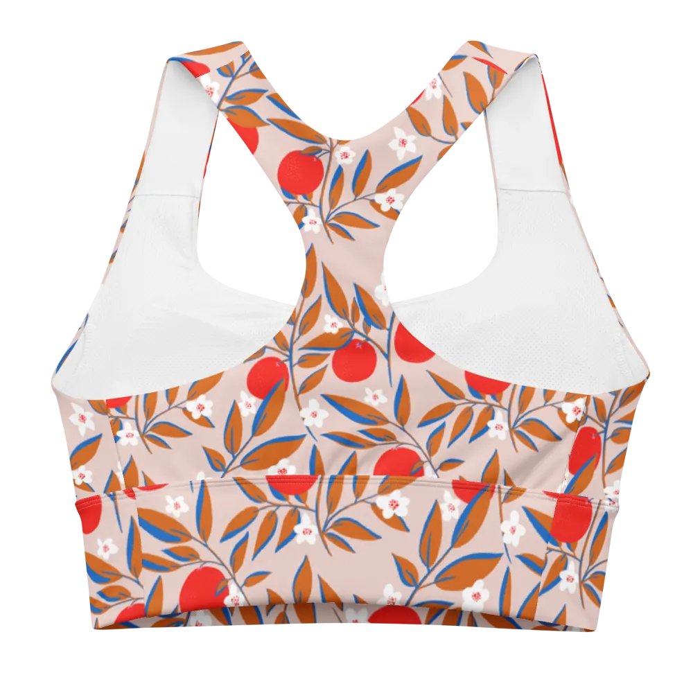 Fruity Vibes Recycled Longline Sports Bra product image (3)