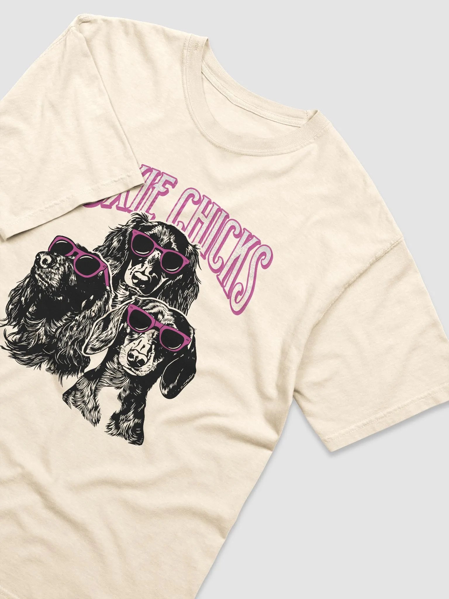 Doxie Chicks T-Shirt of a Group of Dachshunds | Funny T-Shirt for Wiener and Doxie Paw-rents product image (6)