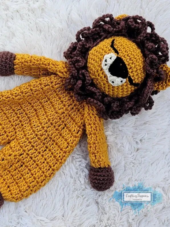 Crochet Lion Ragdoll Pattern – Kawaii Amigurumi Cuddler (PDF Pattern) product image (1)