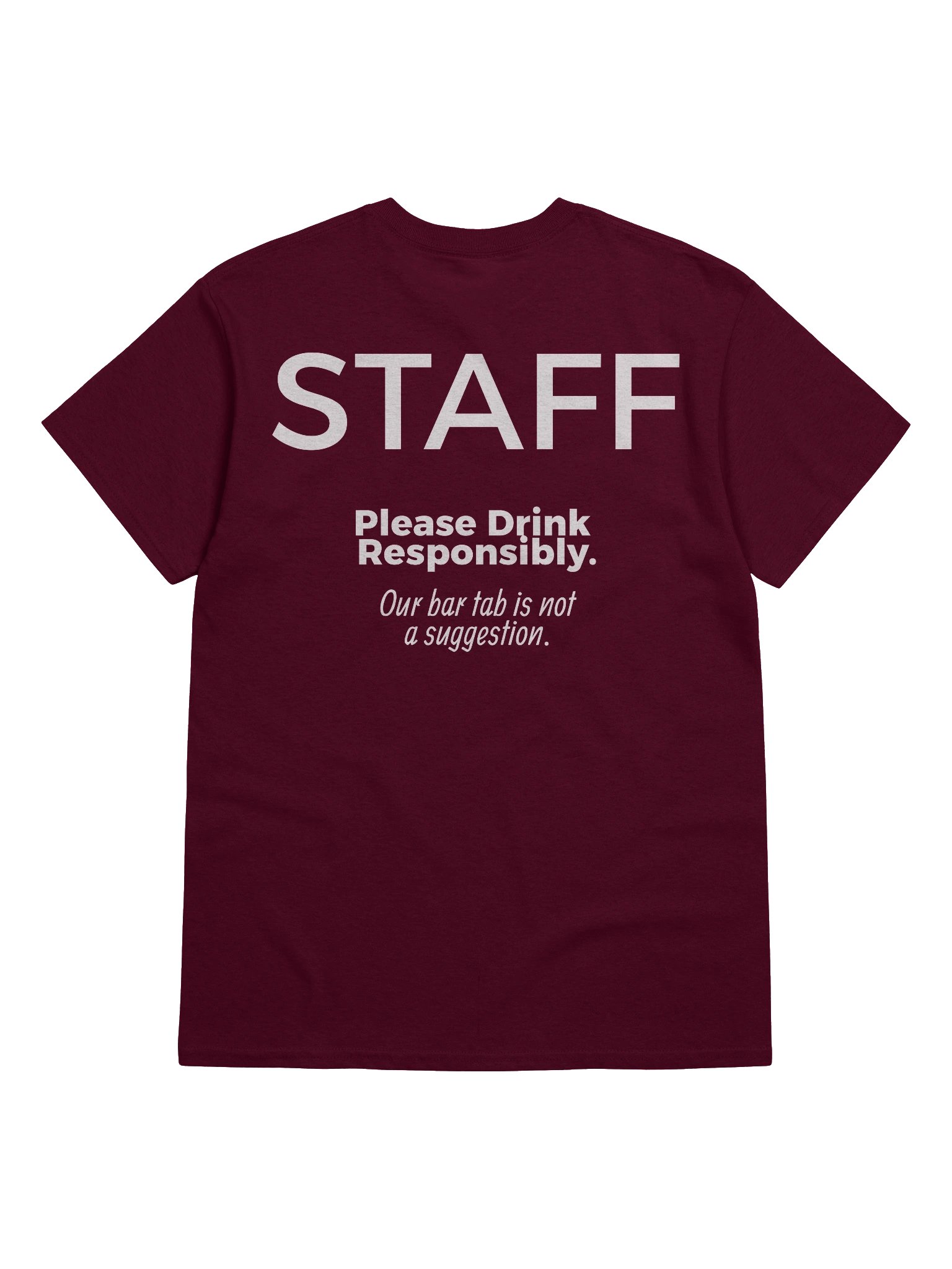 Batchelors Staff T-Shirt (Bar Tab version) product image (6)