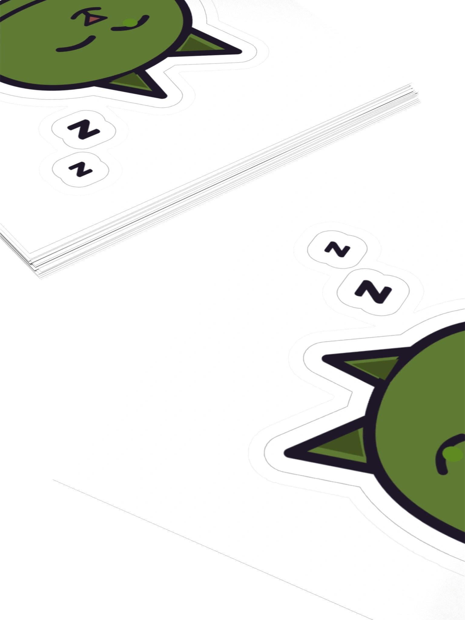 Snooze Slug Sleepy Zombie Cat Laptop Sticker, 3 Inch product image (4)