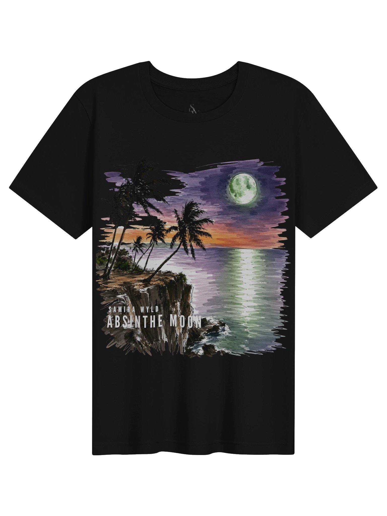 Absinthe Moon Sketch Edition Unisex T Shirt (Official Artist Merch) product image (4)