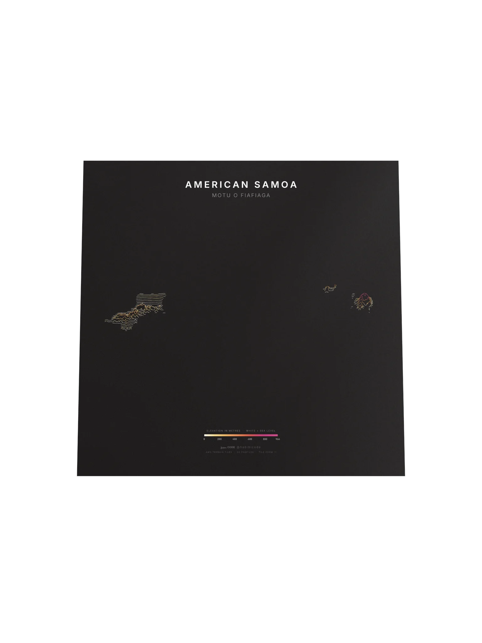Ridgeline Poster - American Samoa product image (4)