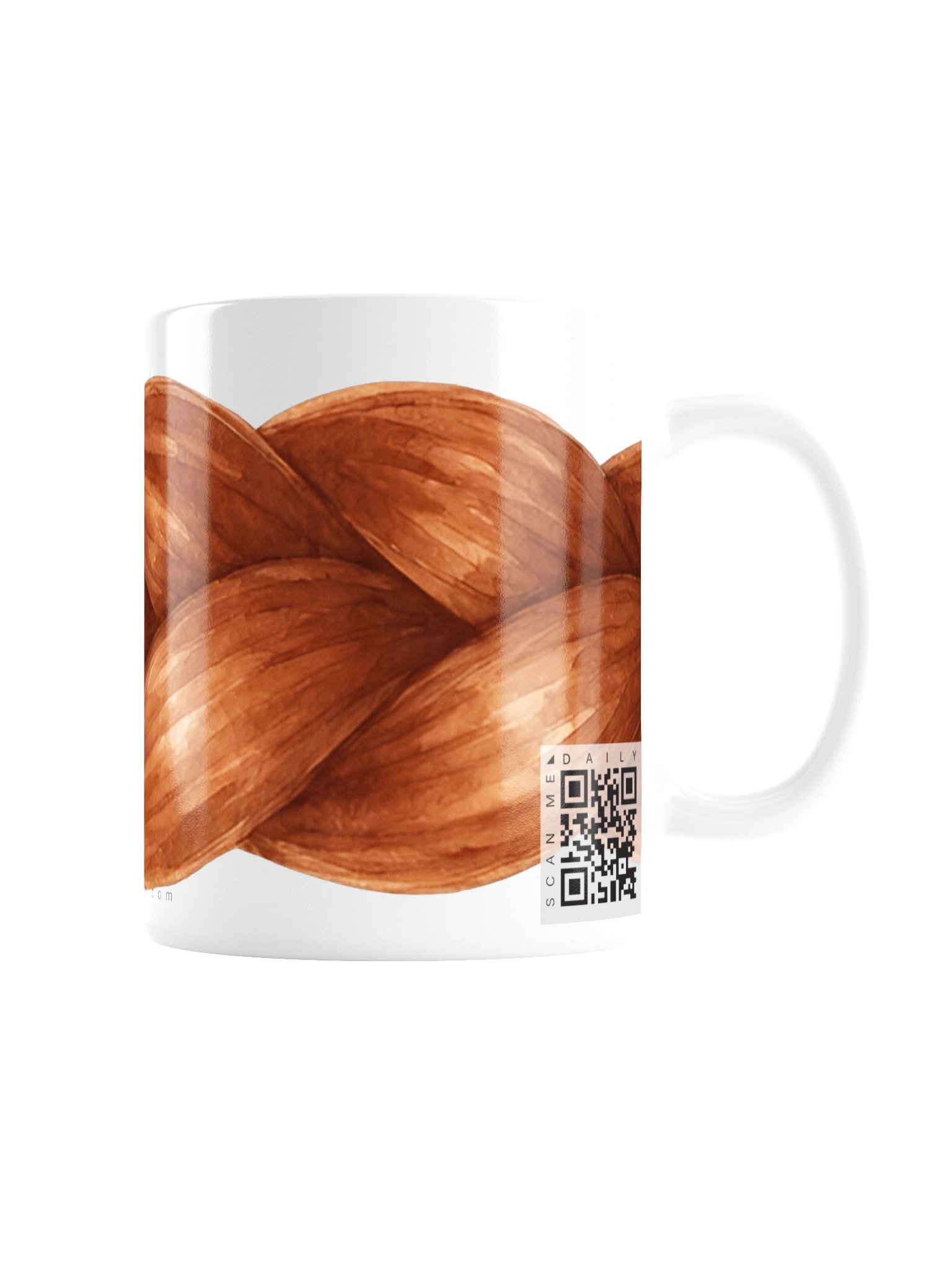 <i>Red Braid</i> • QR Mug<br /> With 160 Daily Quotes<br /> <small>Quotes from beloved novel<br />Anne of Green Gables (1908)</small> product image (2)