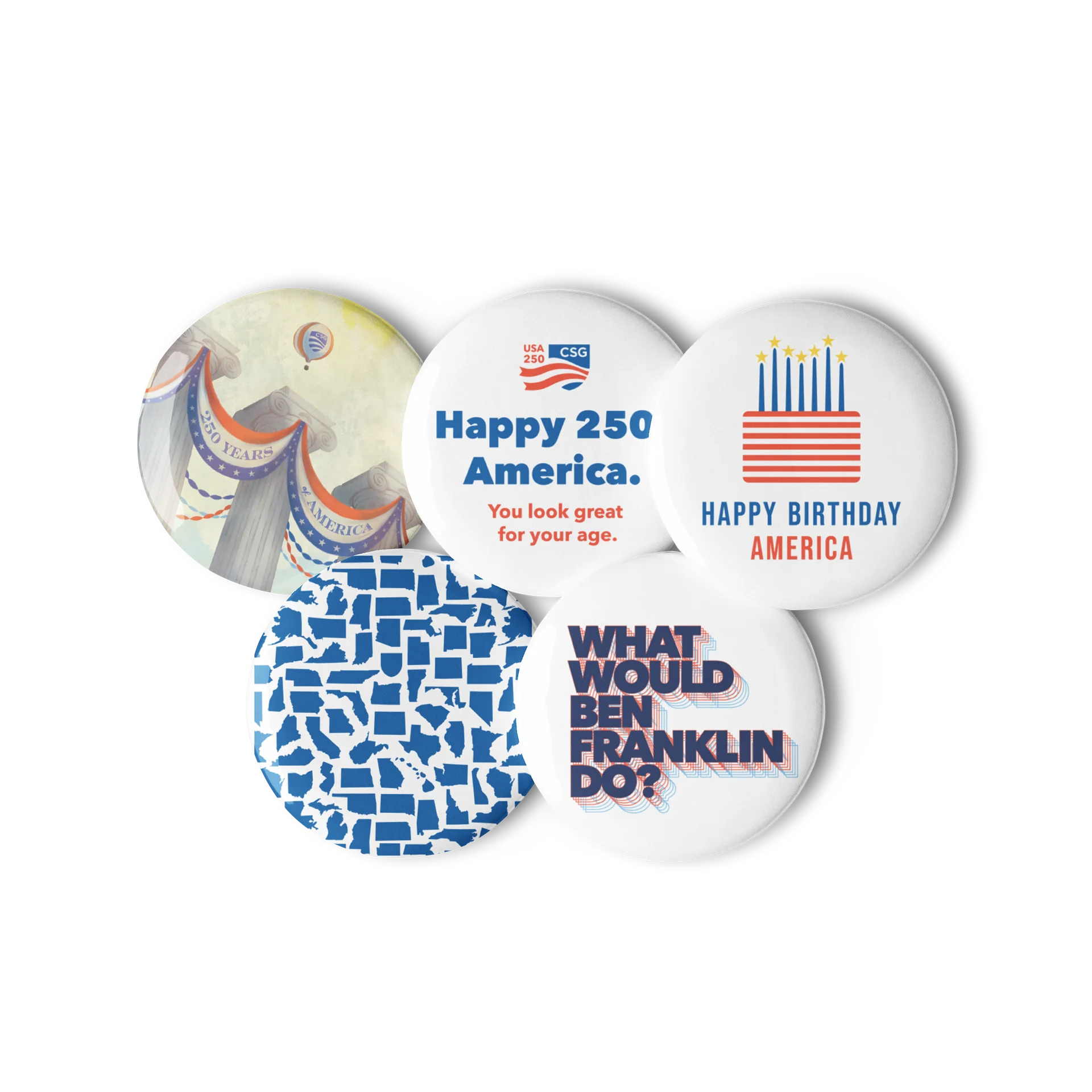 Stick With Democracy — Button Set product image (2)