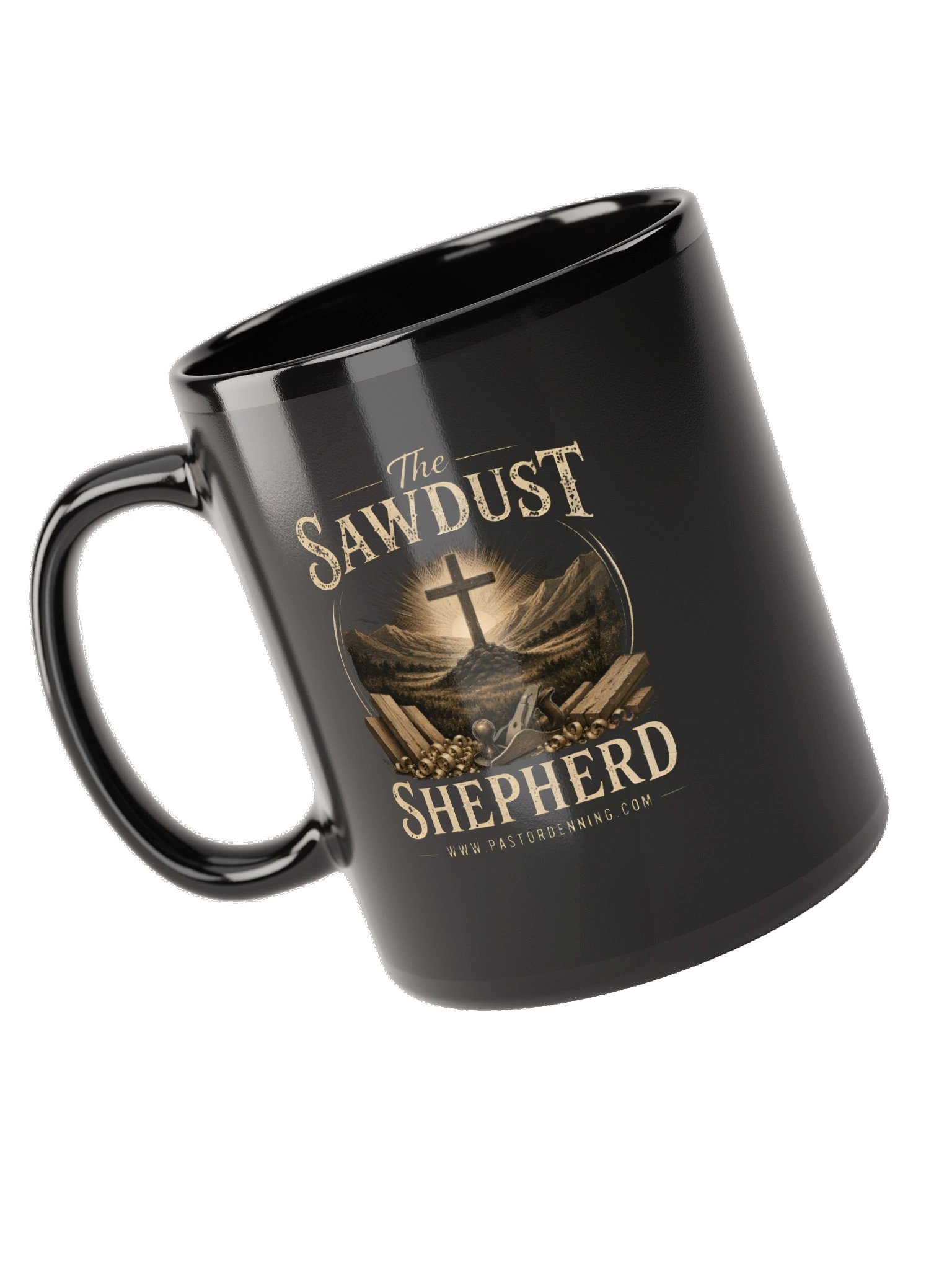 "The Sawdust Shepherd" Black Mug product image (5)