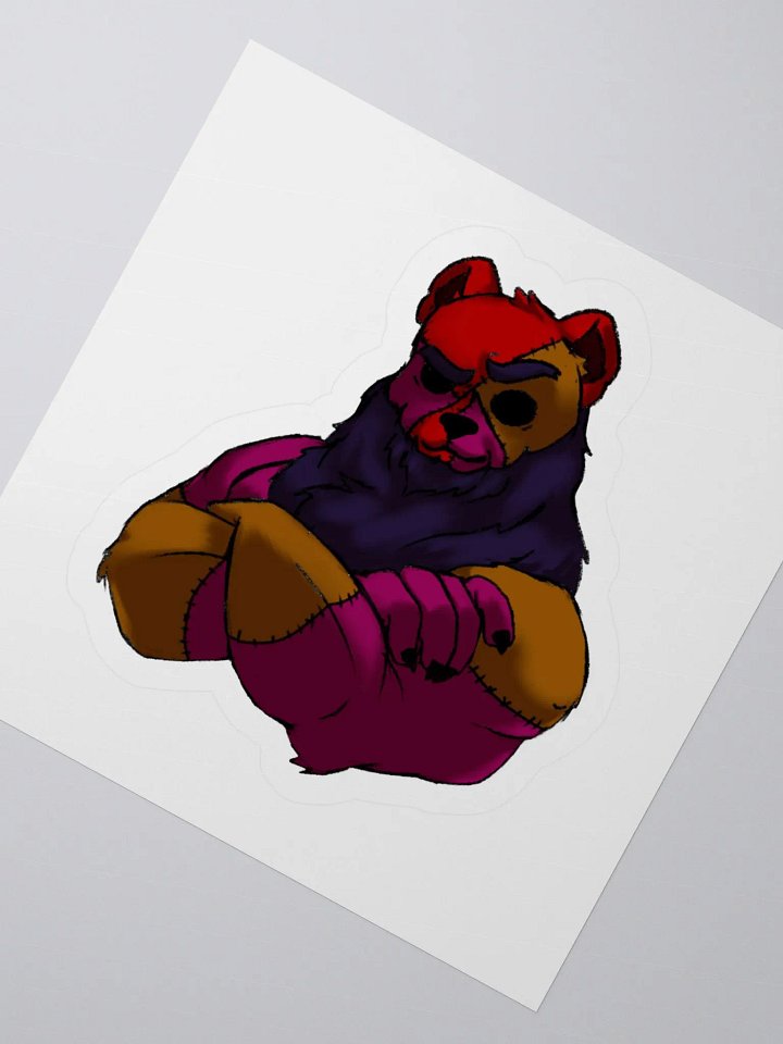 PapaBear Bust Kiss Cut Stickers product image (3)