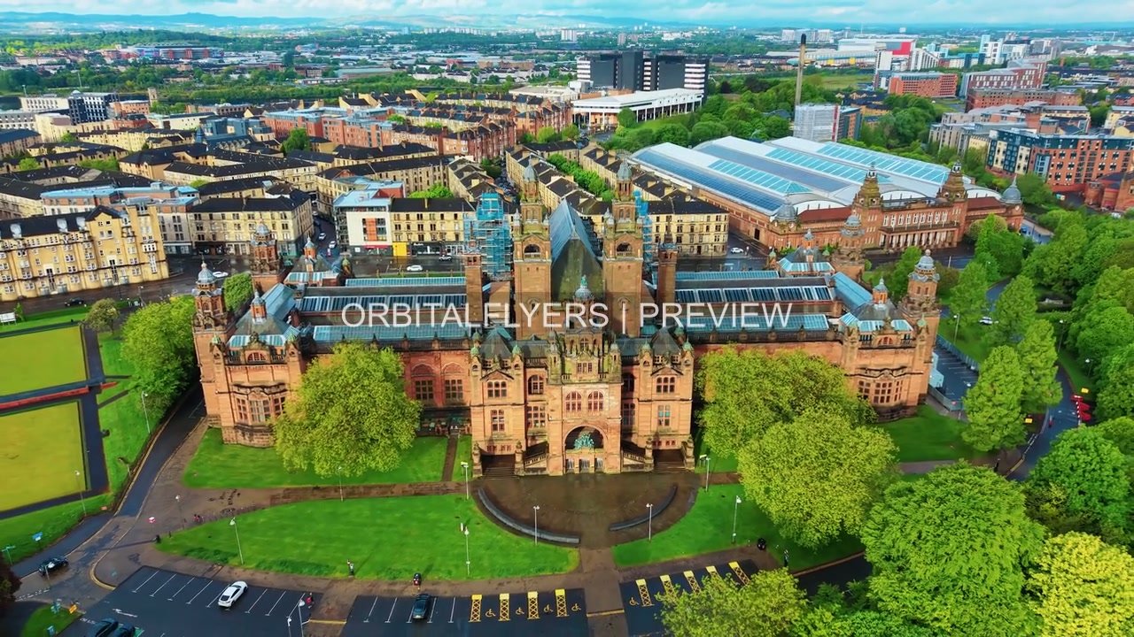 Glasgow Aerial 10 | 1080p Stock Footage product image (1)