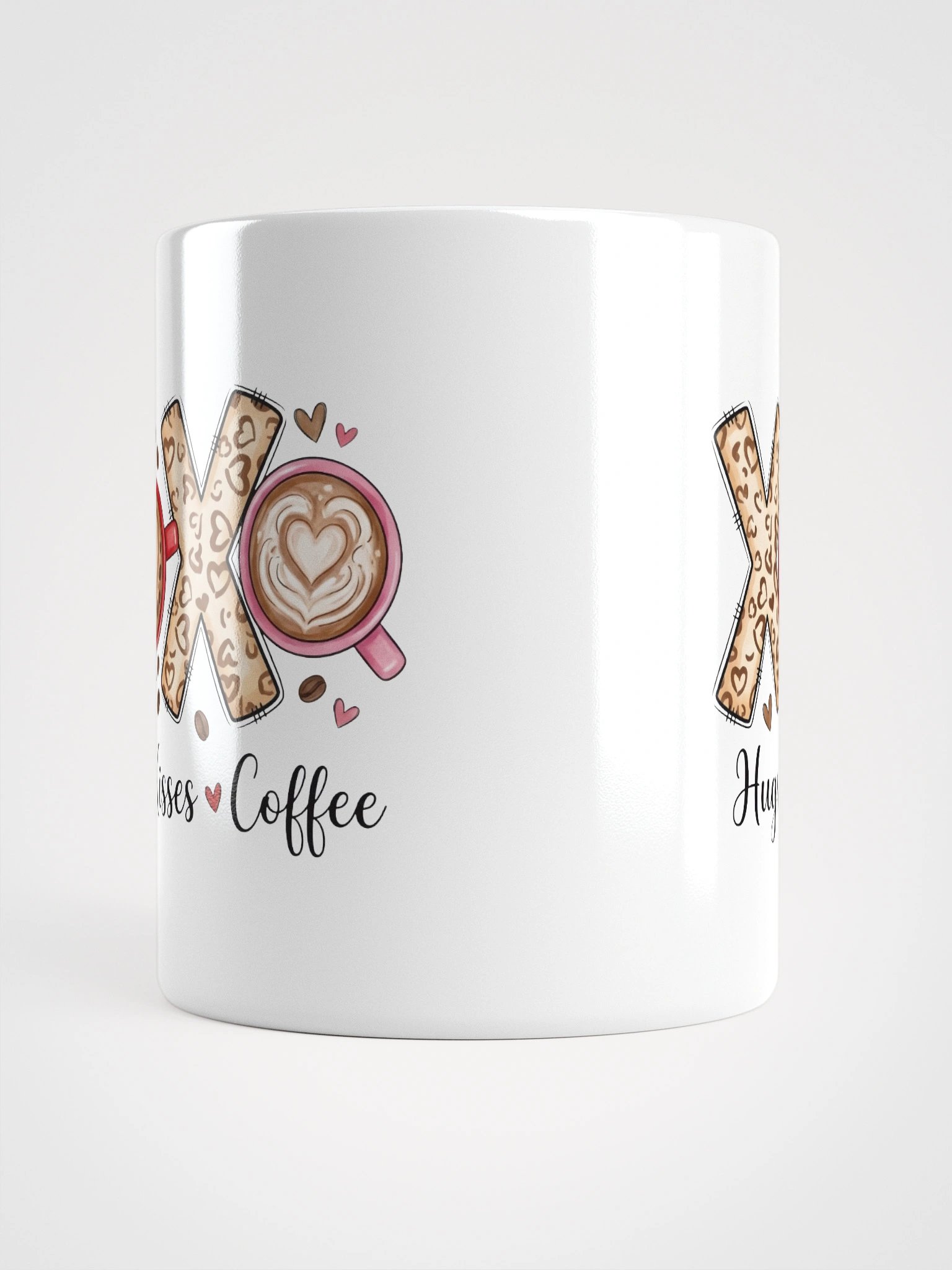 Valentine Cheetah Hugs Kisses Coffee Mug product image (6)