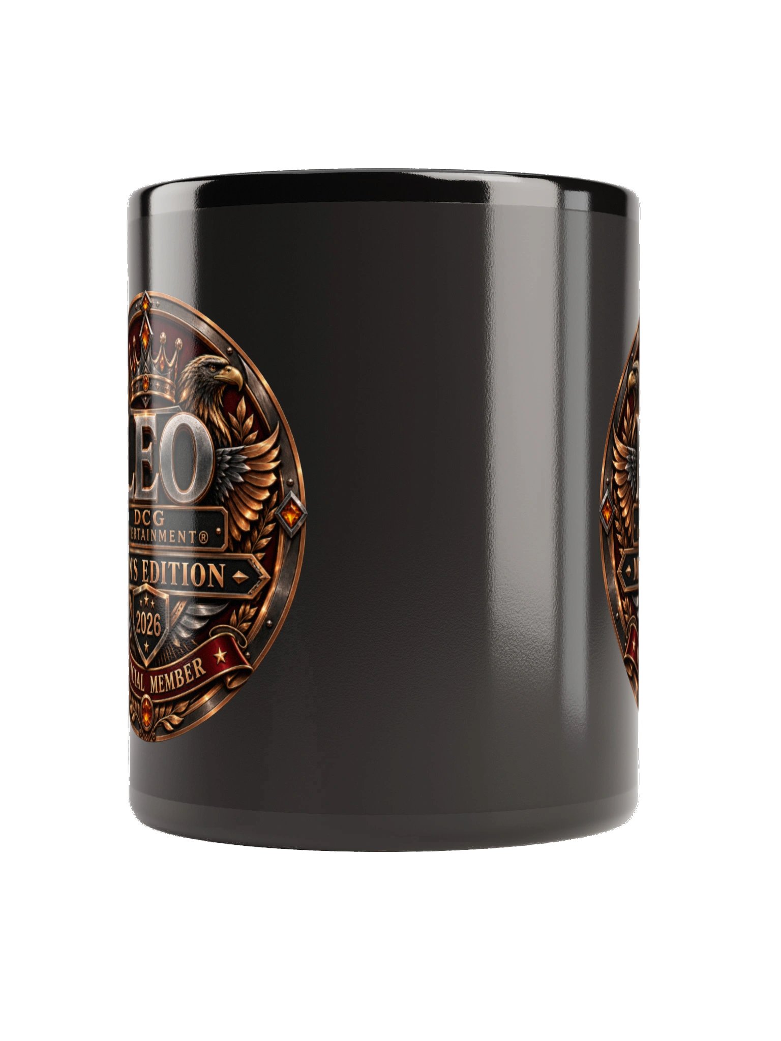 DCG Entertainment® LEO Men’s Edition – 11 oz Black Ceramic Mug product image (3)