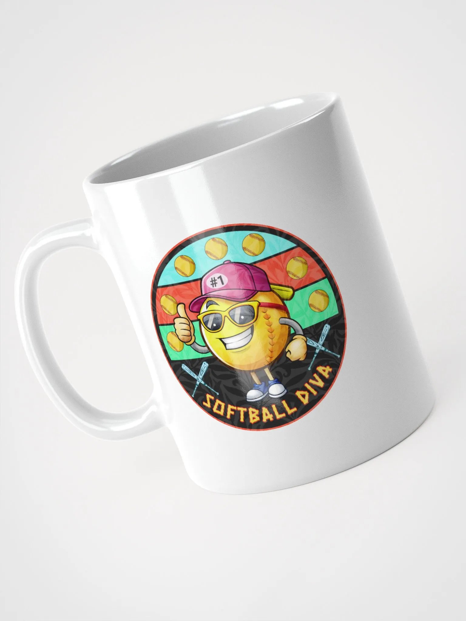 Softball Diva Thumbs-Up Mug product image (2)