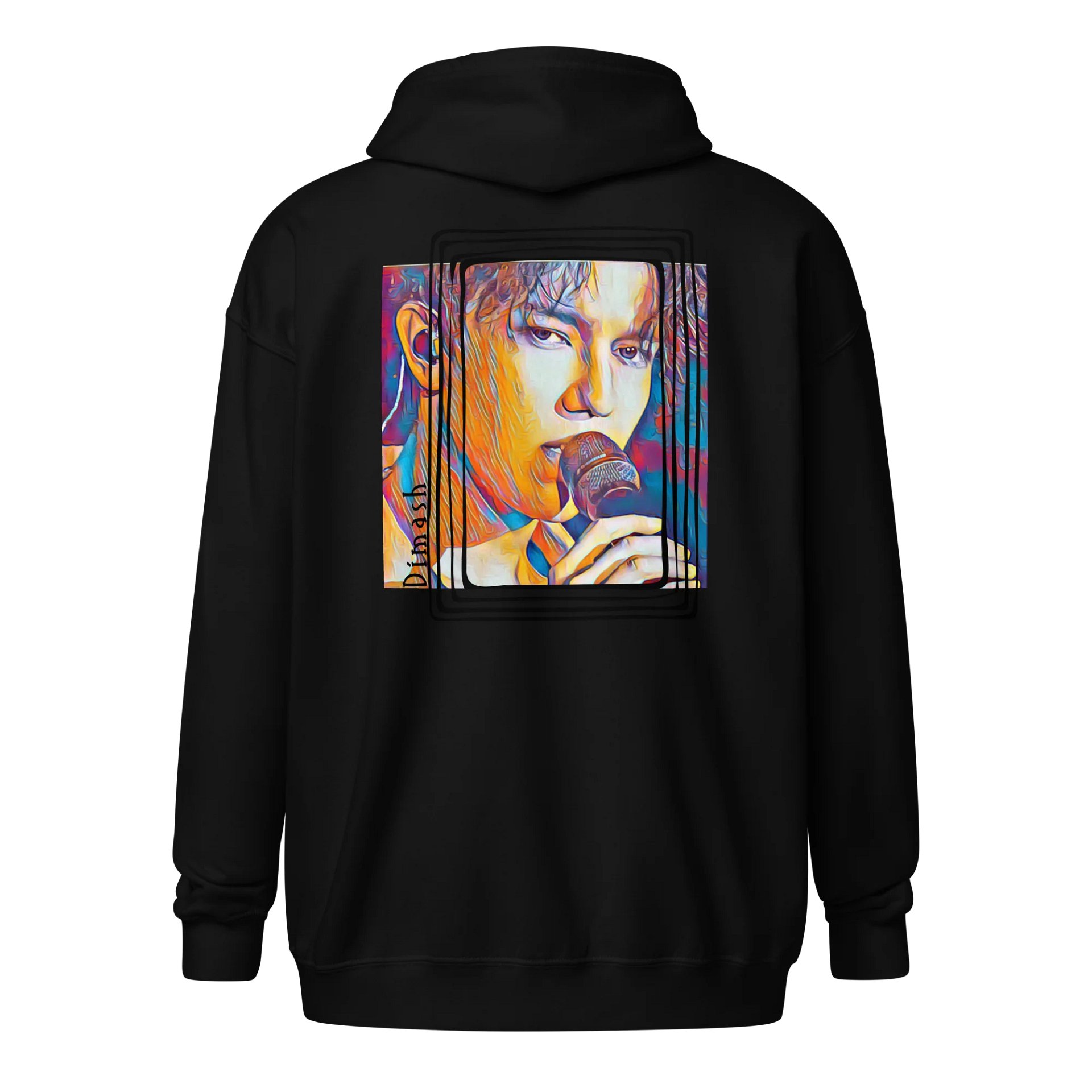 Singer From Kazakhstan Zippered Gildan Unisex Hoodie product image (1)