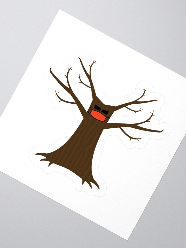 Spooky Tree Wearing A Face Mask Stickers product image (5)