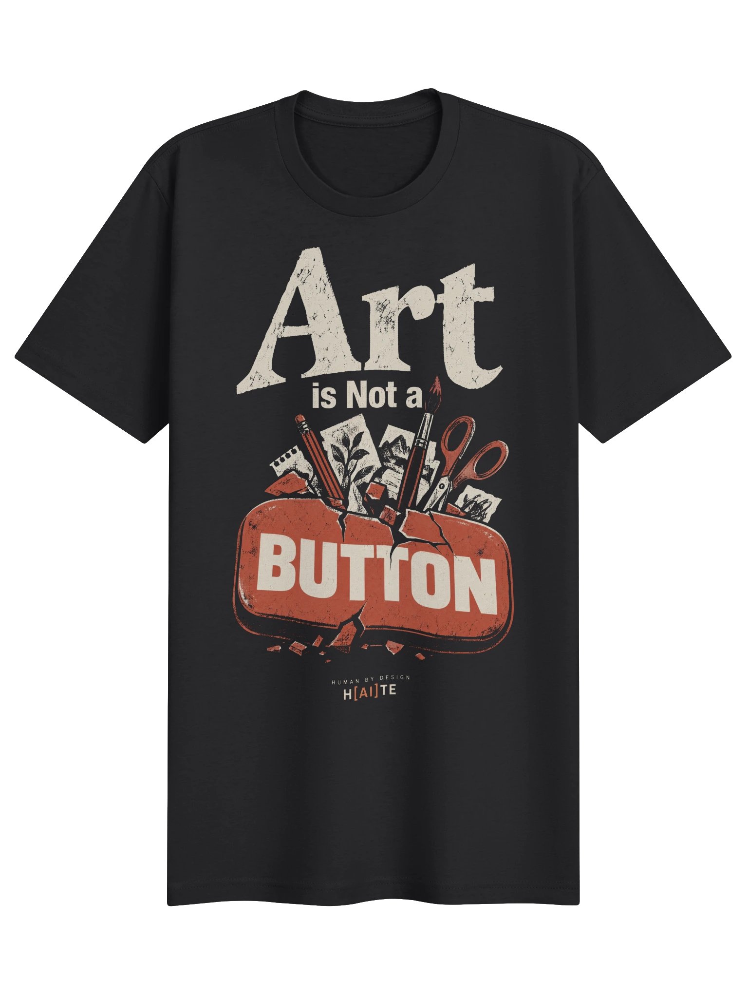 Art Is Not a Button: Broken Button | Everyday Tee product image (1)