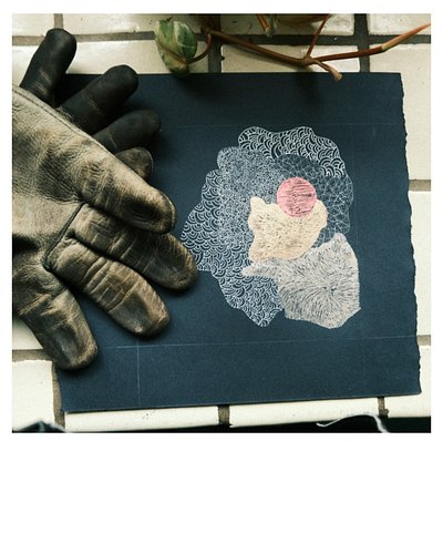 Jason is drawing again. His hands are healing.