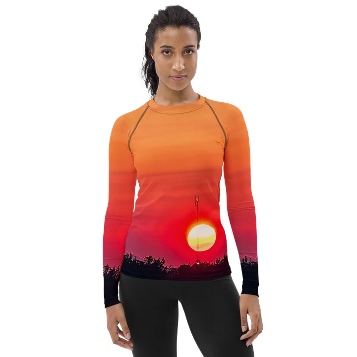 Sherbet Sunset Women's Rash Guard product image (1)